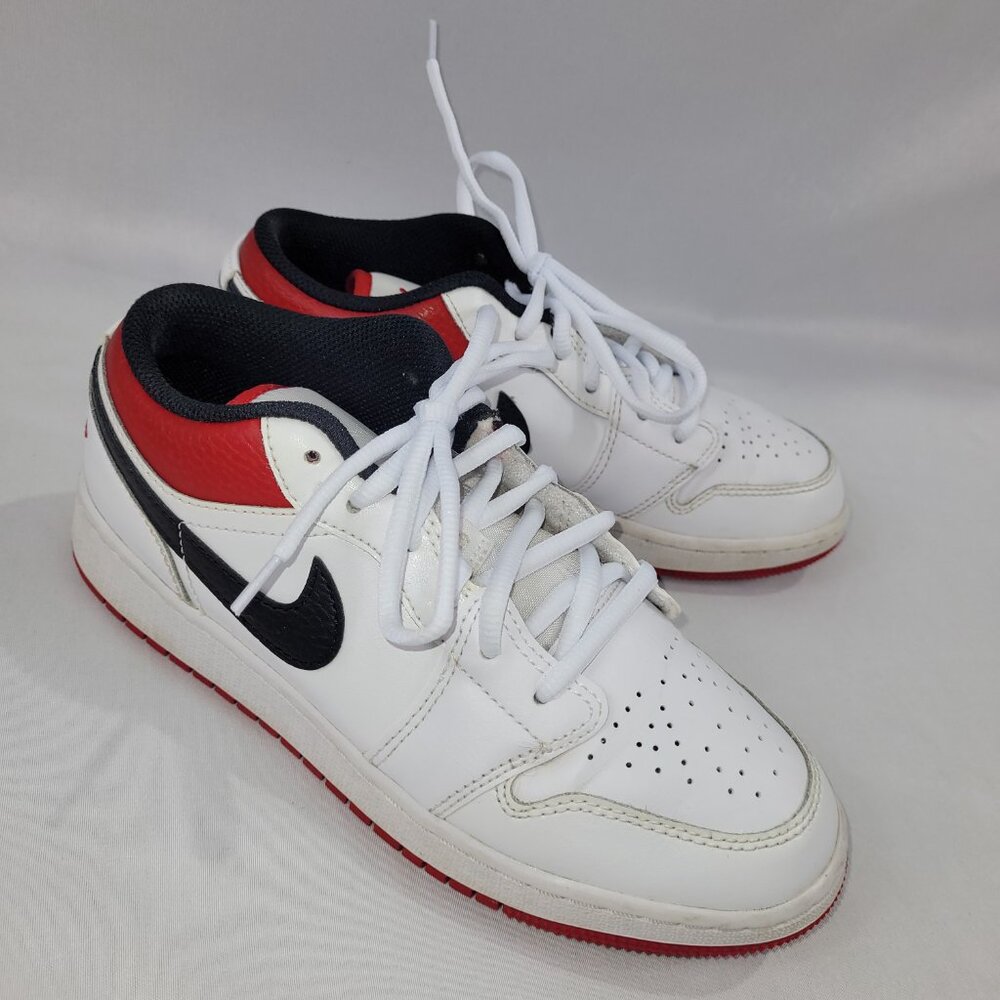 Nike Jordan Lift Air 1 Low White 553560-118 Running Shoes Boys Youth Size 5Y